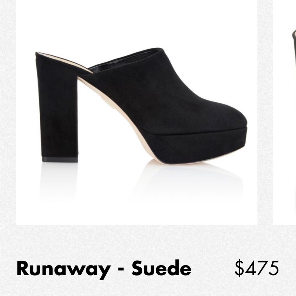 Suede Platform Mule